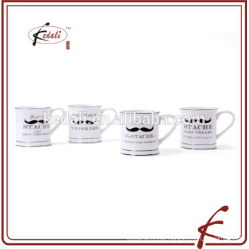 Popular cerâmica caneca de 5 polegadas bigode para casa